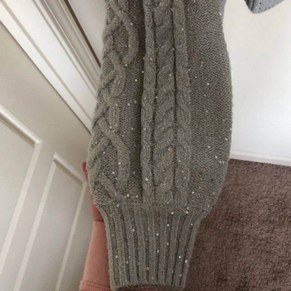 RACHEL PARCELL ▪️ Sparkly Knit Cropped Sweater * Large * NWT (A-1762) - Picture 4 of 6